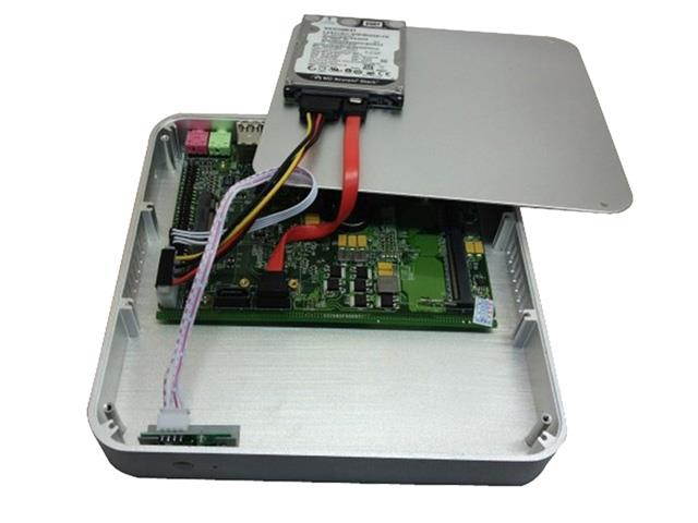 HUNSN Fanless Mini PC, Intel Celeron 1007U, Desktop Computer, HTPC, Kodi Box, Windows 10 Pro/Linux Ubuntu, BM08, AC WiFi2.4+5Ghz/BT4.0/VGA/HDMI/6USB2.0/LAN, (4G RAM/64G SSD)