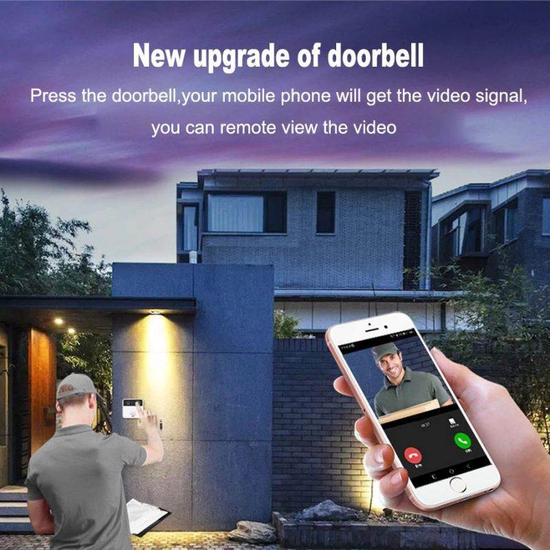 Intelligent Visual Doorbell Wifi Remote Intercom Home Security Multifunction Home Use