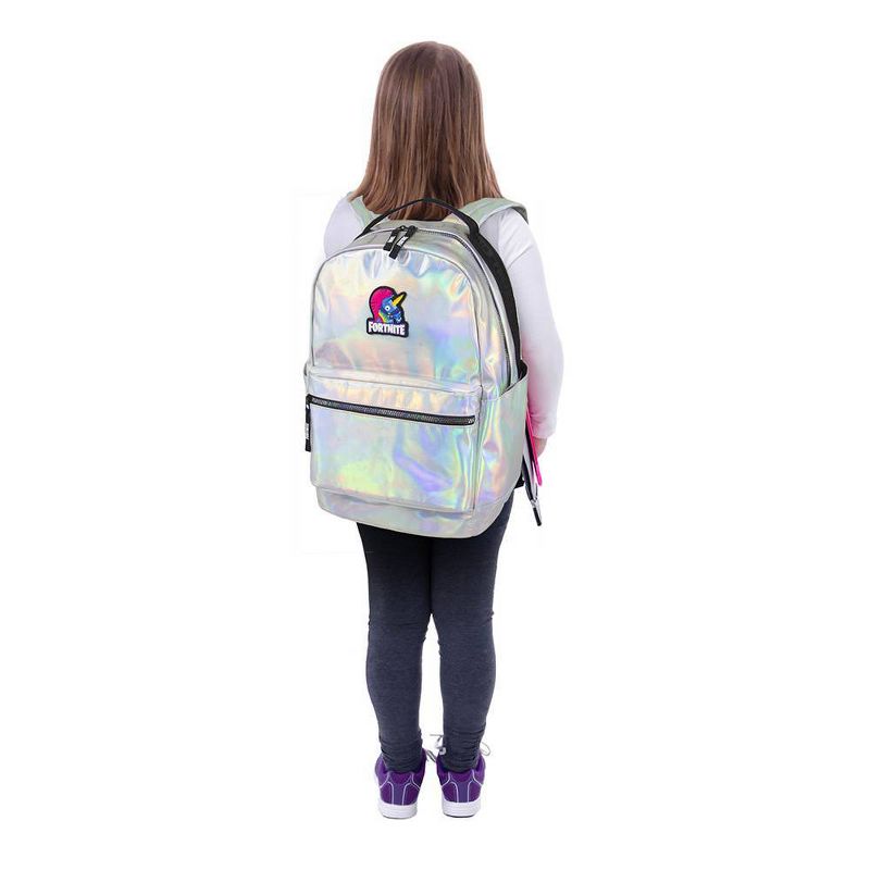 Fortnite 18" Stamped Backpack - Iridescent