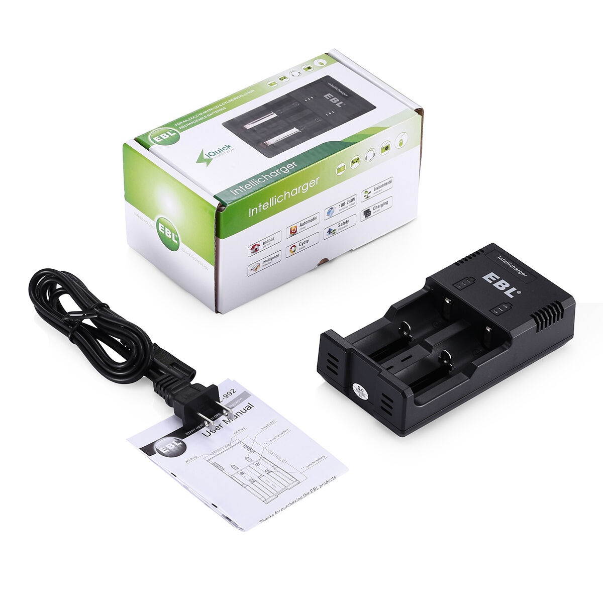 5000mAh Li-ion 26650 Rechargeable Battery High Drain w/ Charger for Flashlight