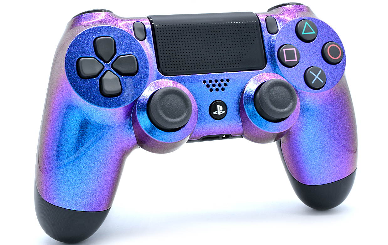 "Enigma" Ps4 PRO Custom UN-MODDED Controller Exclusive Unique Design with CUSTOM LIGHTBAR