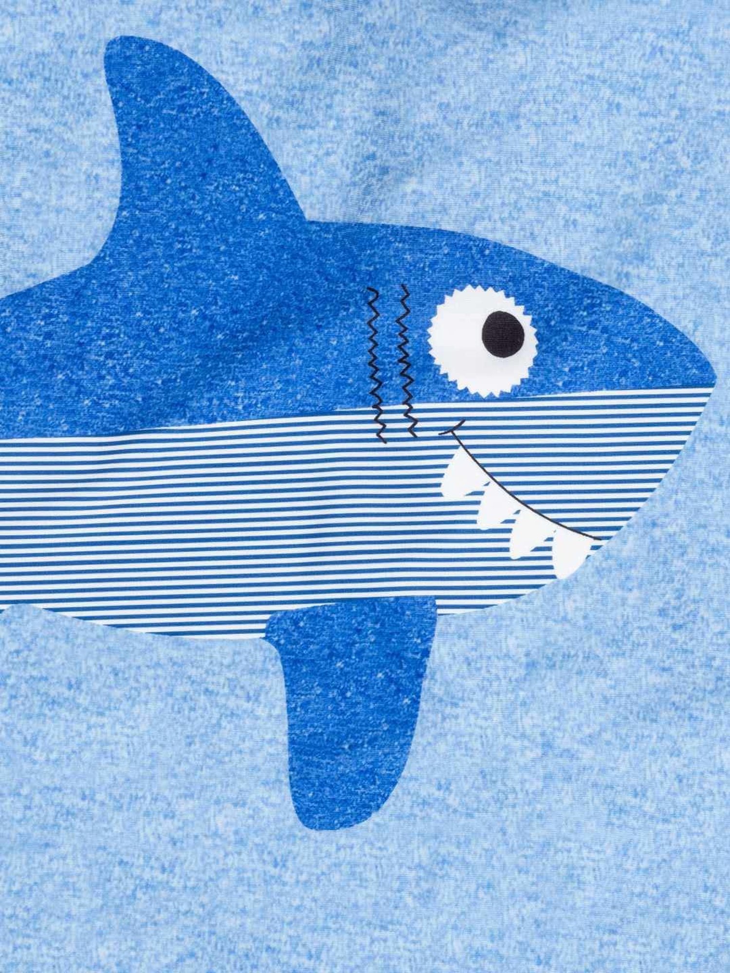 Baby Moo Kids Blue Printed Swimming Costume