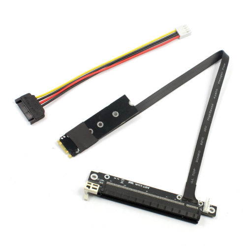 Graphics Extension cable M.2 to x16 PCIE M2 to PCI Express Adapter cable 45cm Full Speed For PC Mining Bitcoin BTC