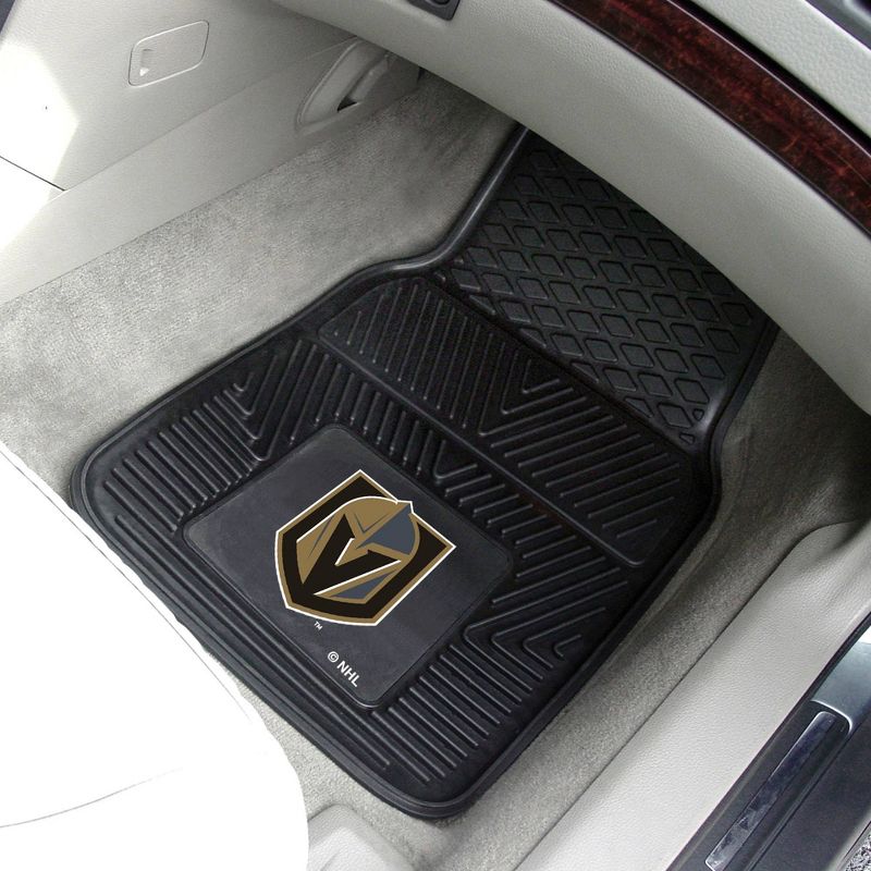 NHL Vegas Golden Knights Vinyl Car Mat Set - 2pc