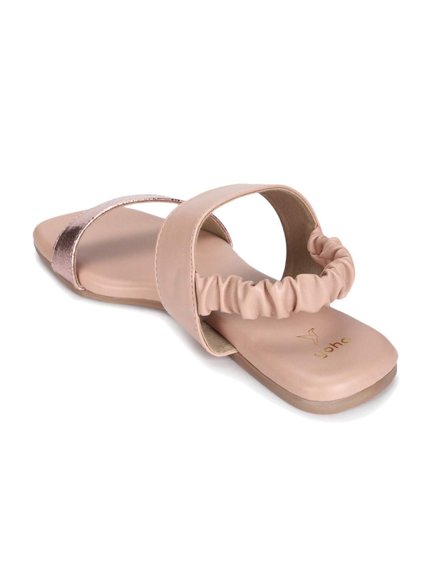 Yoho Women's Rosy Brown Sling Back Sandals