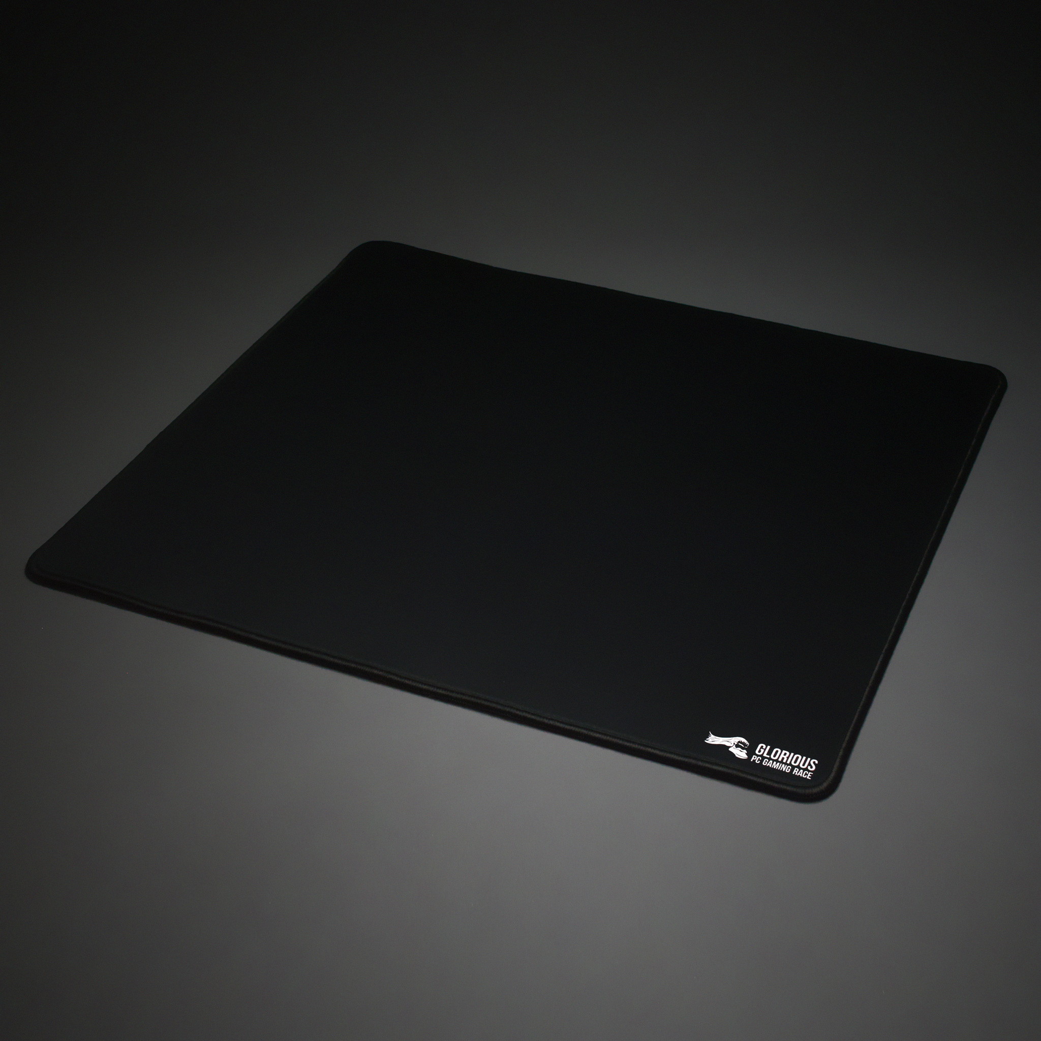 Glorious Large Gaming Mouse Mat / Pad - Stitched Edges, 2mm thick, Black Mousepad | 11"x13"x0.08" (G-L)