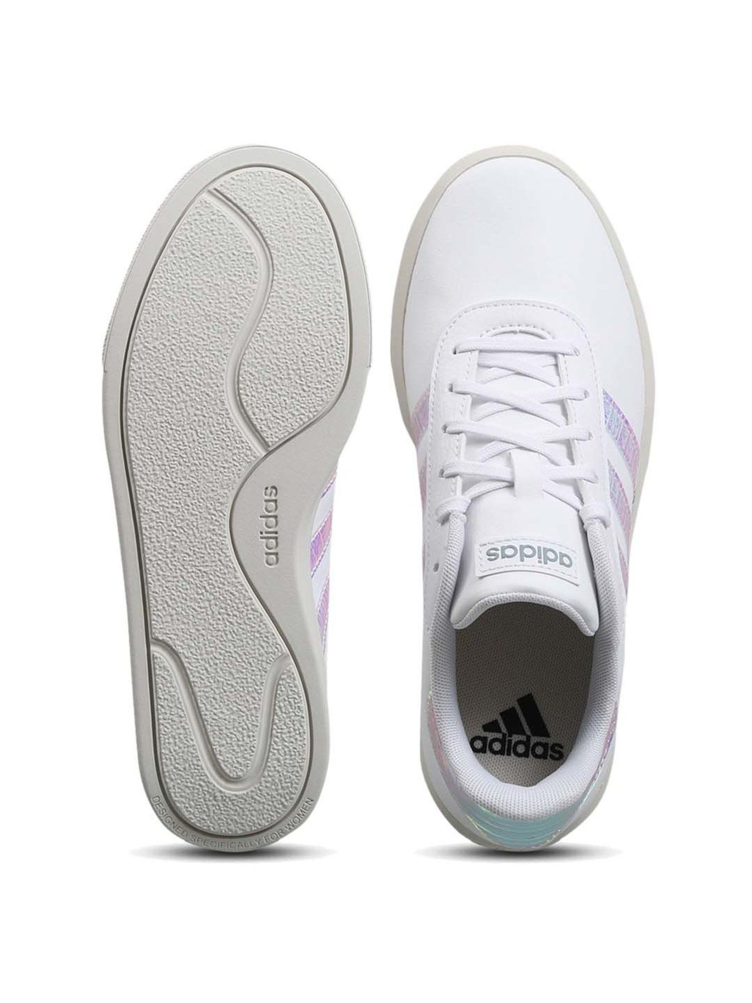 Adidas Women's COURT PLATFORM White Skateboarding Shoes