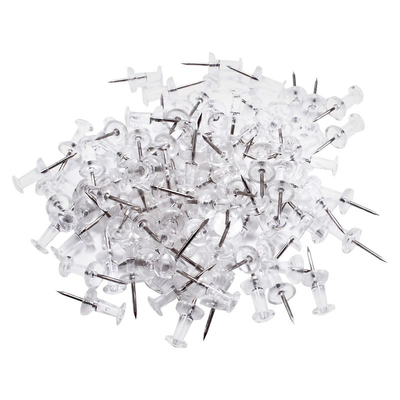 100ct Push Pins Clear - up & up™