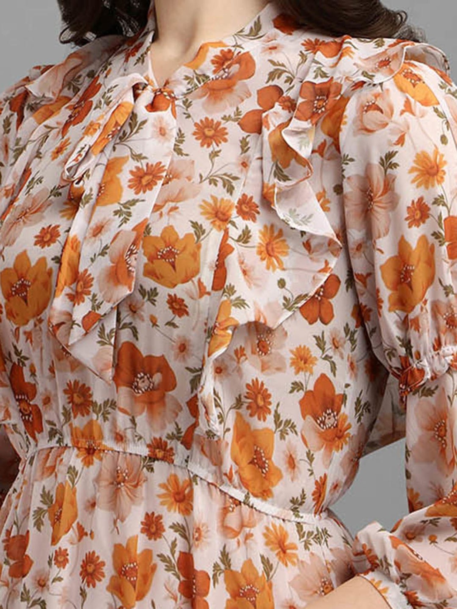 MASAKALI.CO Multicolor Floral Print Skater Dress