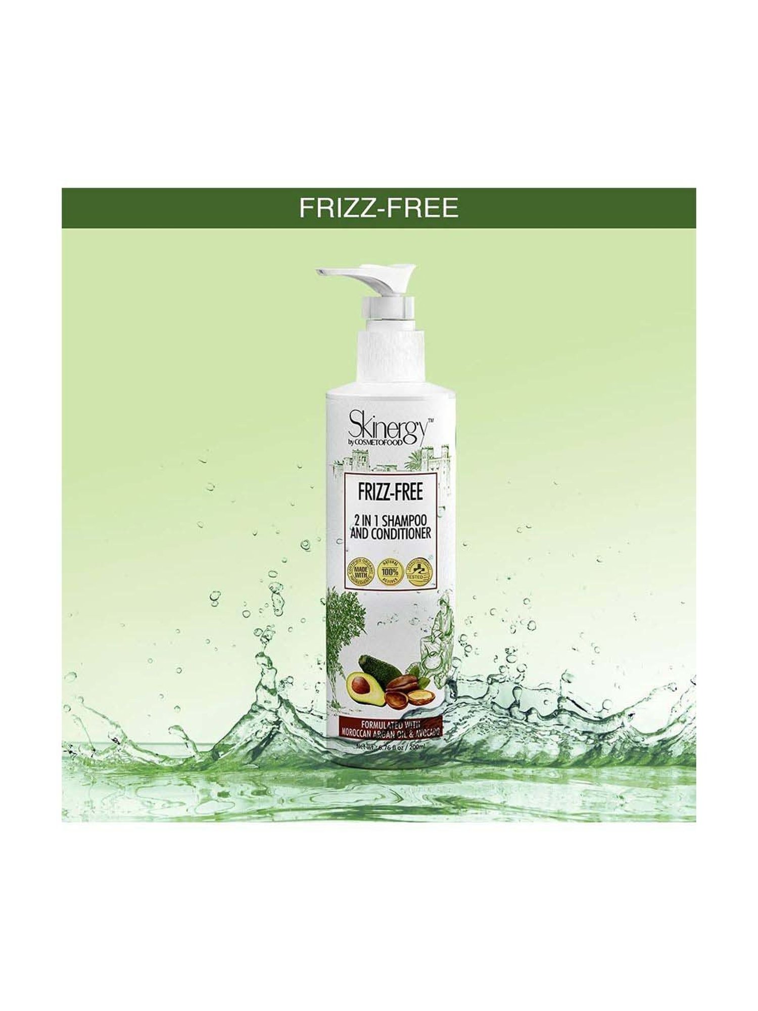 Cosmetofood Skinergy Frizz Free 2in1 Shampoo & Conditioner - 200 ml