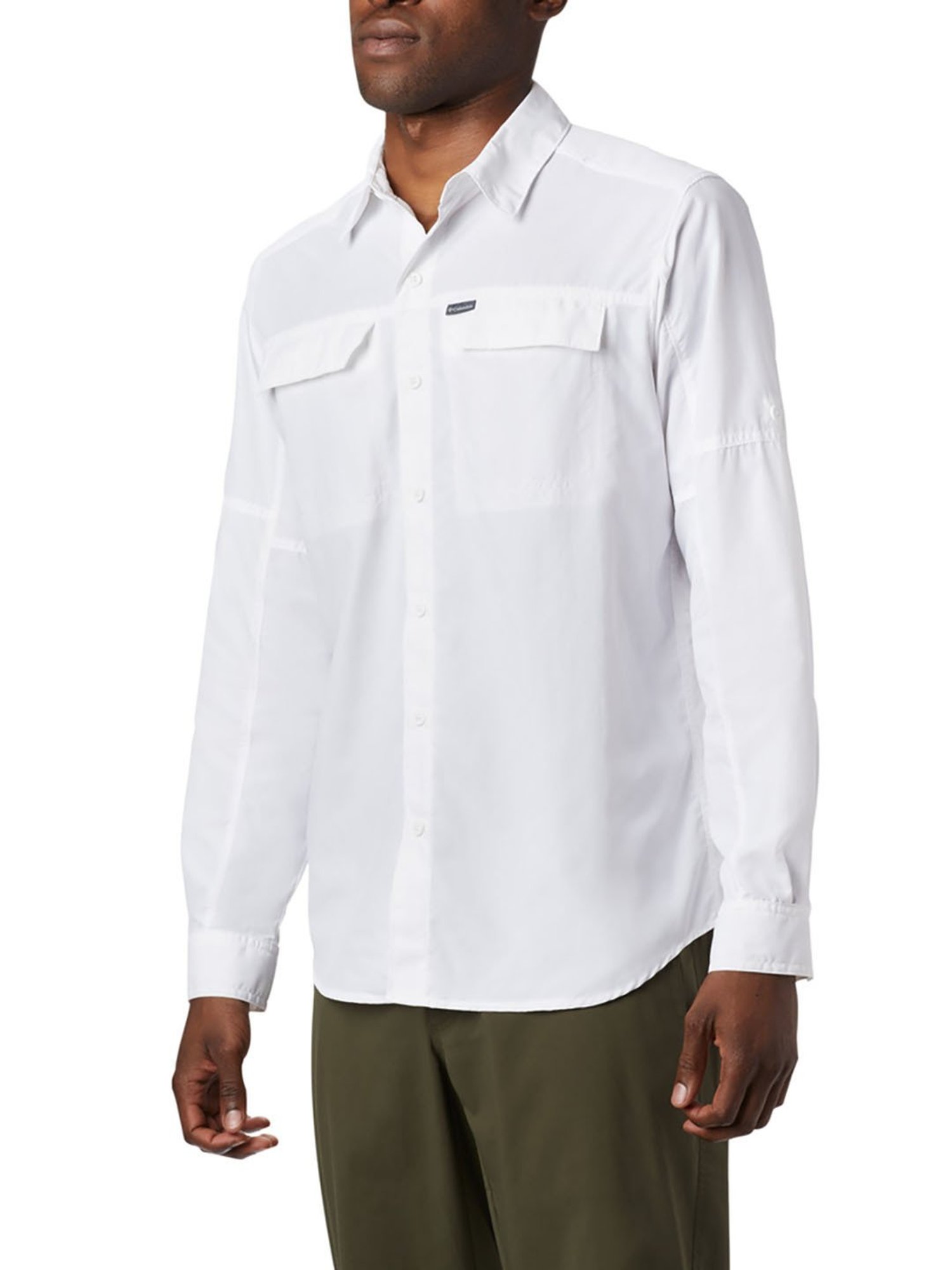 Columbia Men White Silver Ridge 2.0 Long Sleeve Shirt