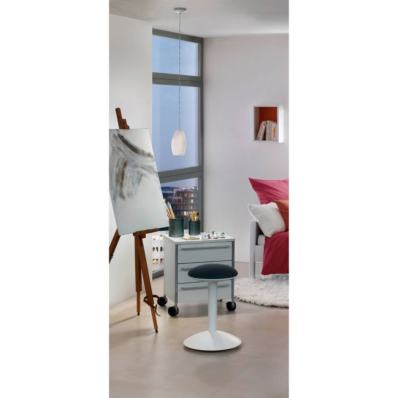 Batista 1 Mini Light Pendant Ceiling Light 4.75" Diameter Matte Nickel - Eglo