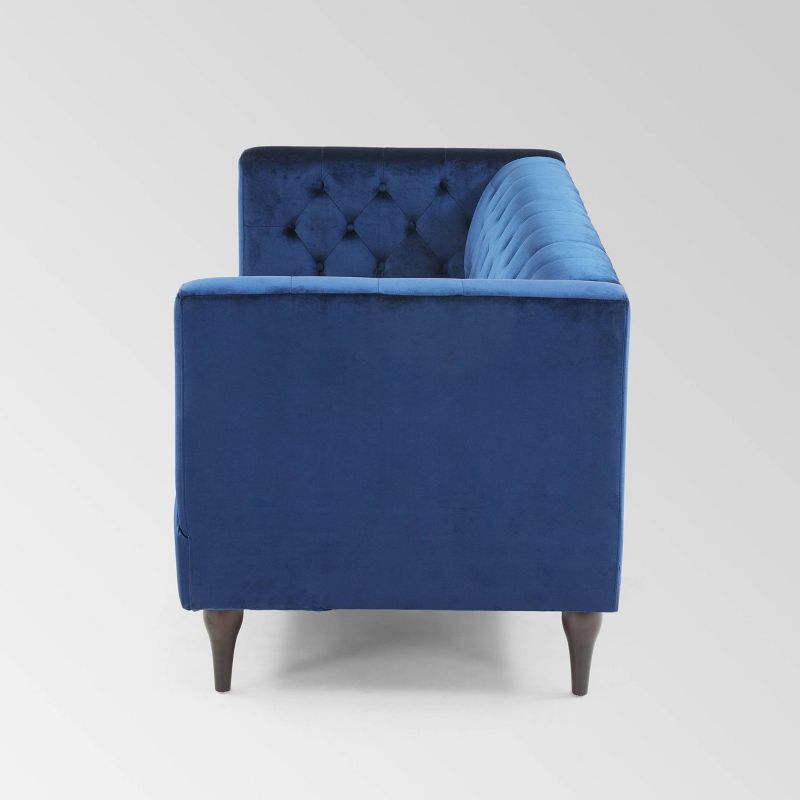 Byron Faux Leather 2 Seater Reclining Loveseat Dark Brown - Baxton Studio