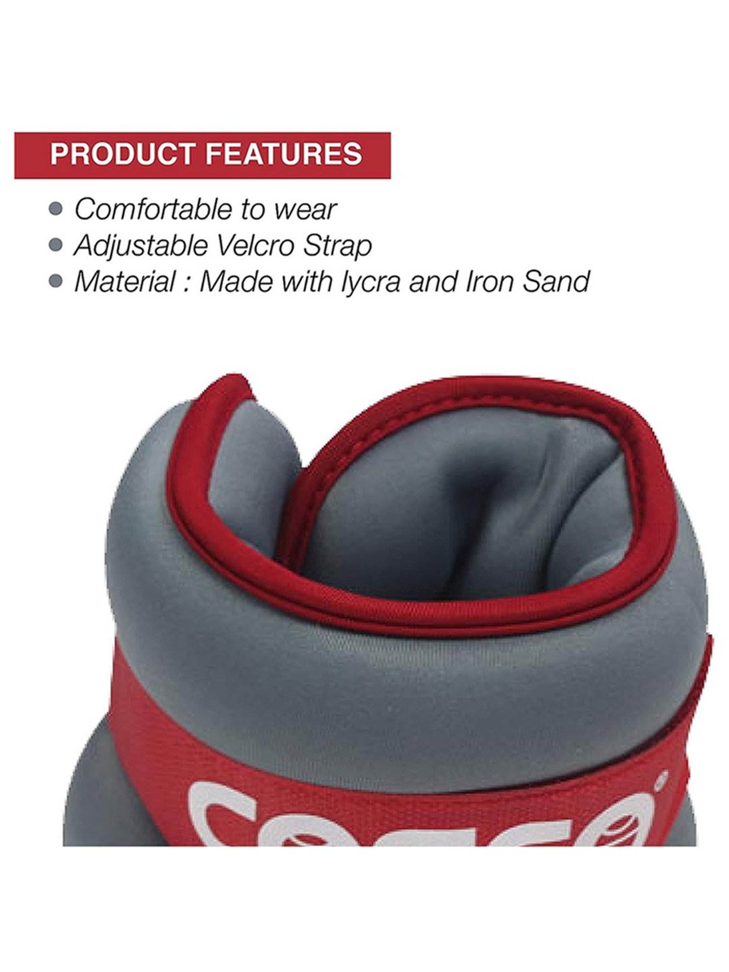 Cosco 28086 Ankle Weight (Grey) Size - Standard