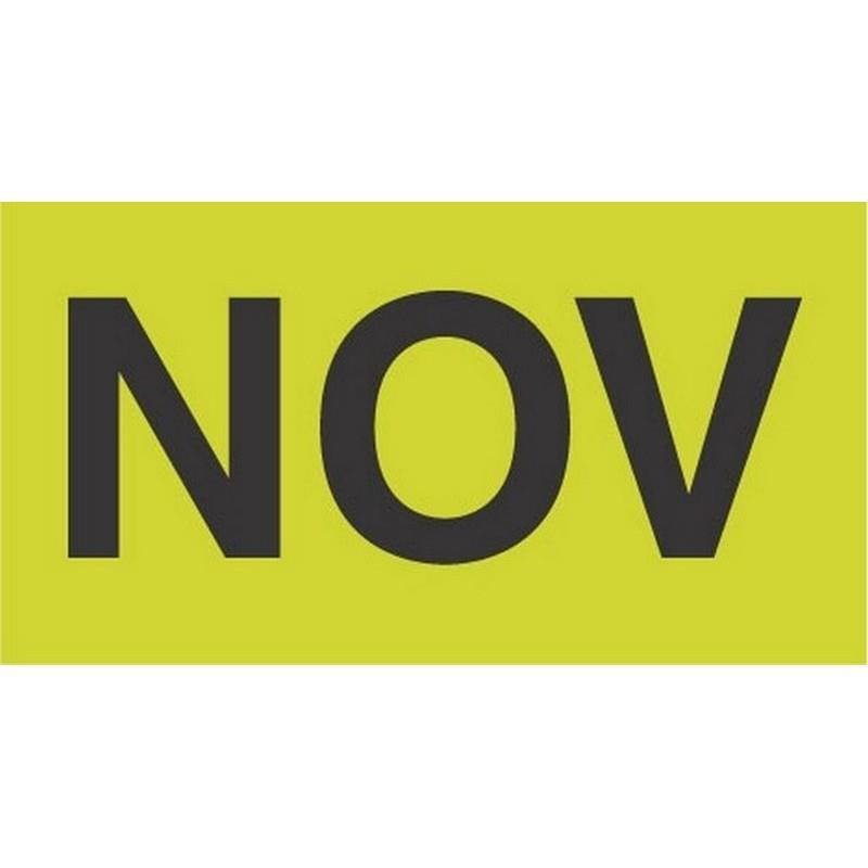 3" x 6" November Labels (500 per Roll)