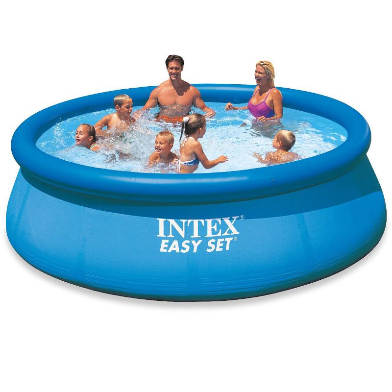 Intex 18ft x 48in Easy Set Above Ground Pool with Pump & Krill Automatic Vacuum