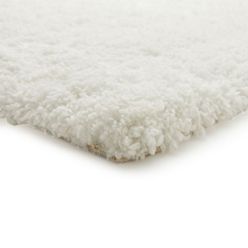 Juvale White Bath Mat, Non-Slip Bathroom Rugs for Showers (32 x 20 Inches)