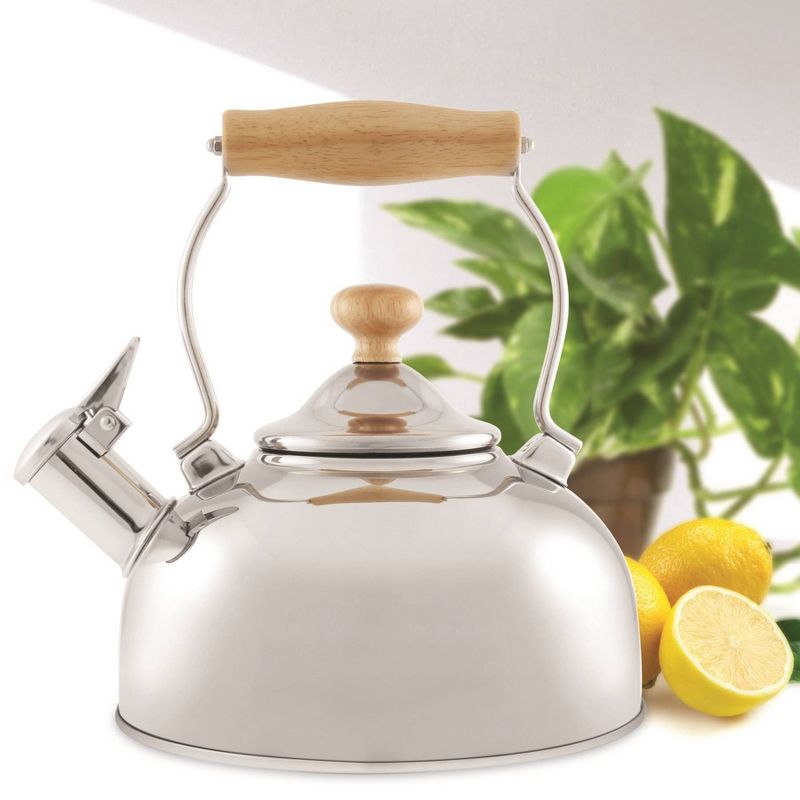 Chantal 1.8qt Woodbury Teakettle - Polished Stainless Steel