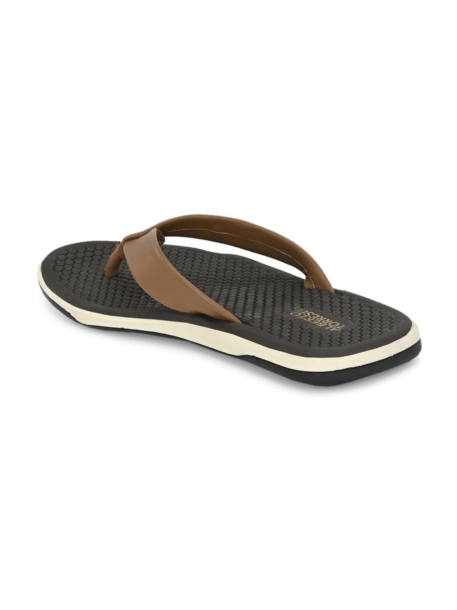 Alberto Torresi Men's Tan Thong Sandals