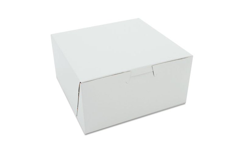 SCT Non-Window Bakery Boxes 6 x 6 x 3 White 250/Carton 0905