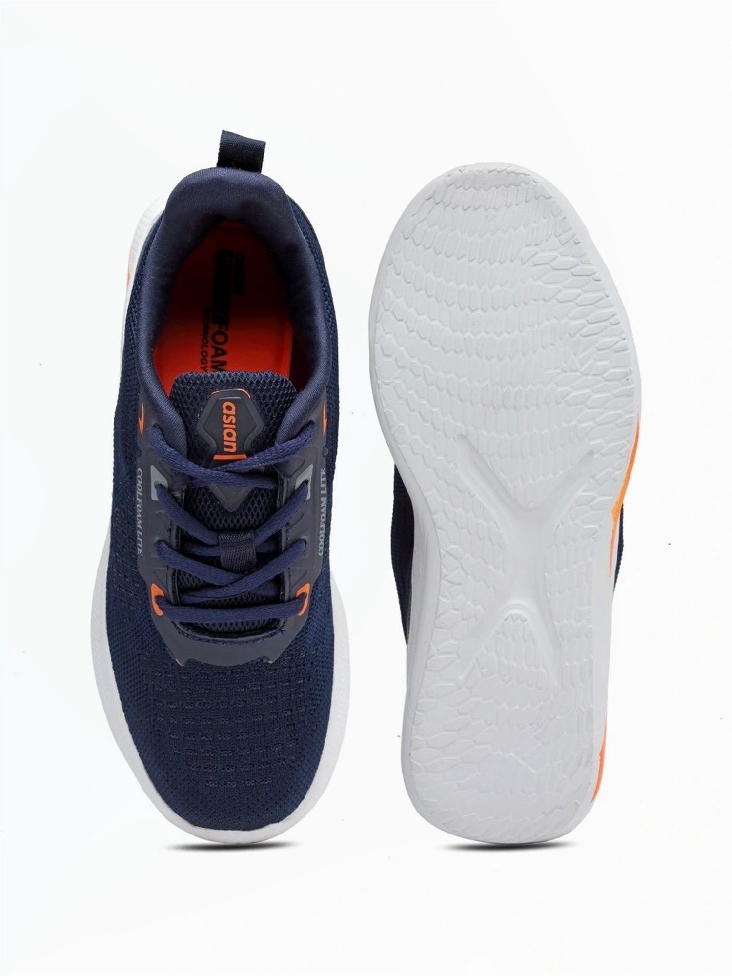 Asian Kids Navy Running Shoes