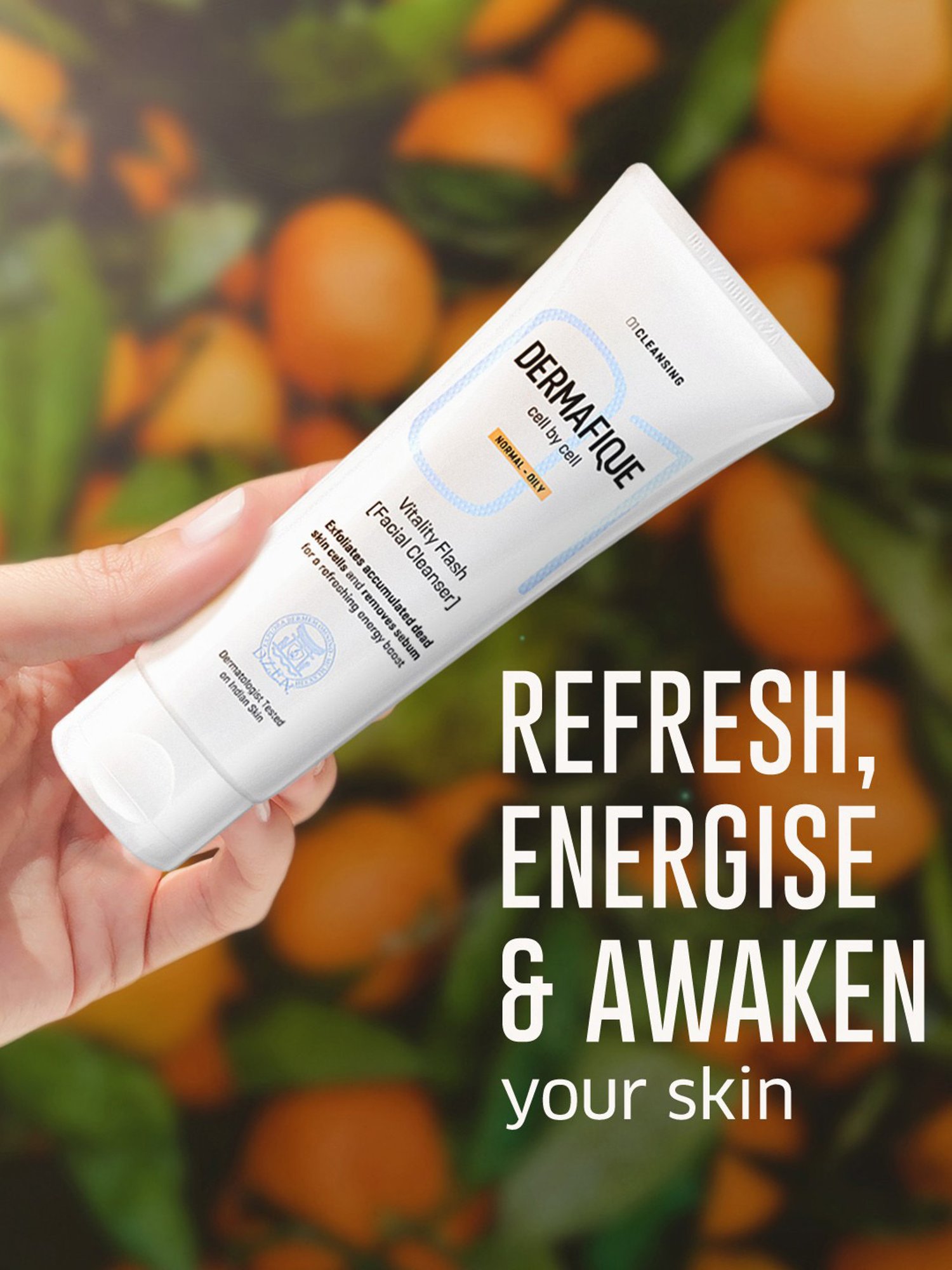 Dermafique Vitality Flash Facial Cleanser - 100 ml