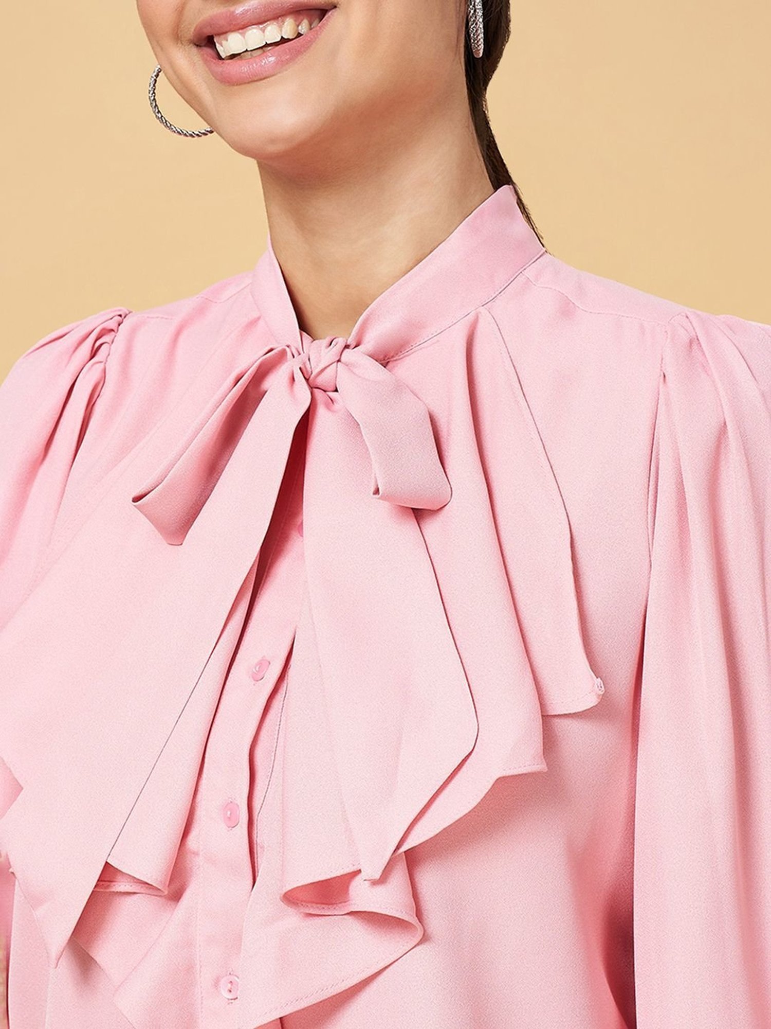 Annabelle by Pantaloons Pink Comfort Fit Top