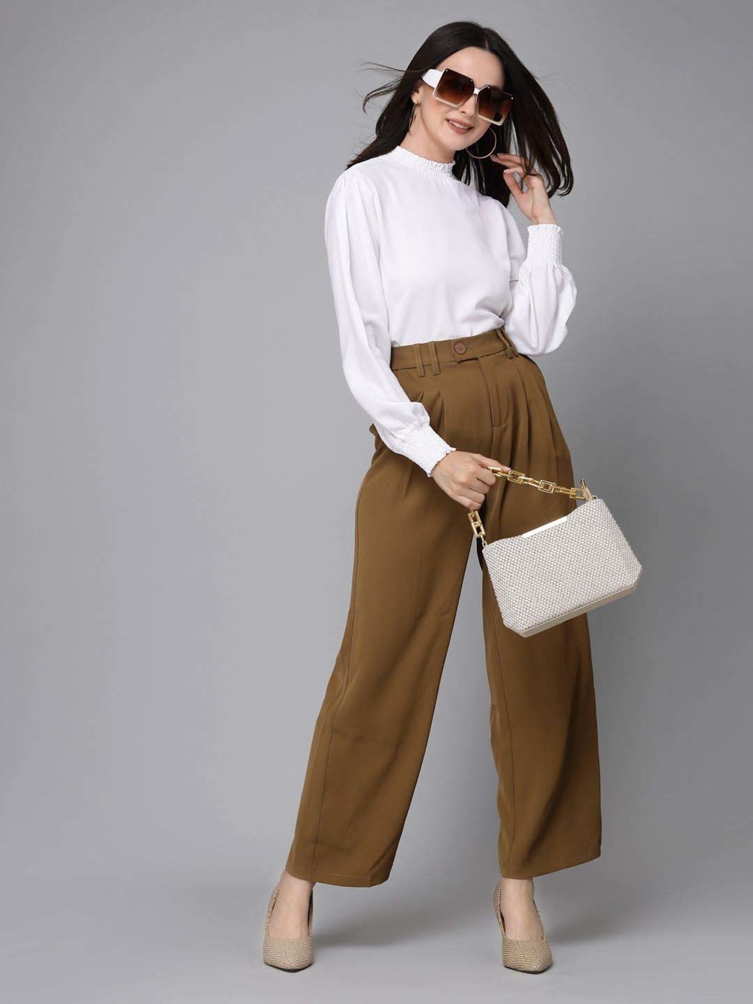 Style Quotient White Regular Fit Top