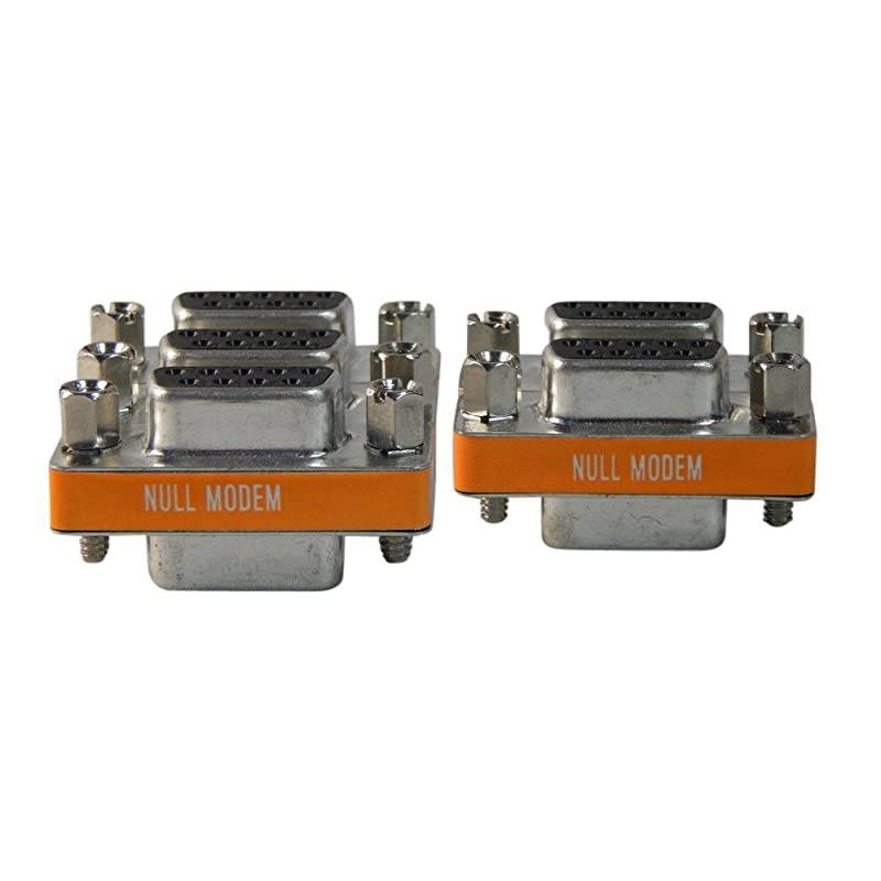 5 Pack Serial Port 9 Pin Null Modem Adapter DB9 FemaleFemale RS232