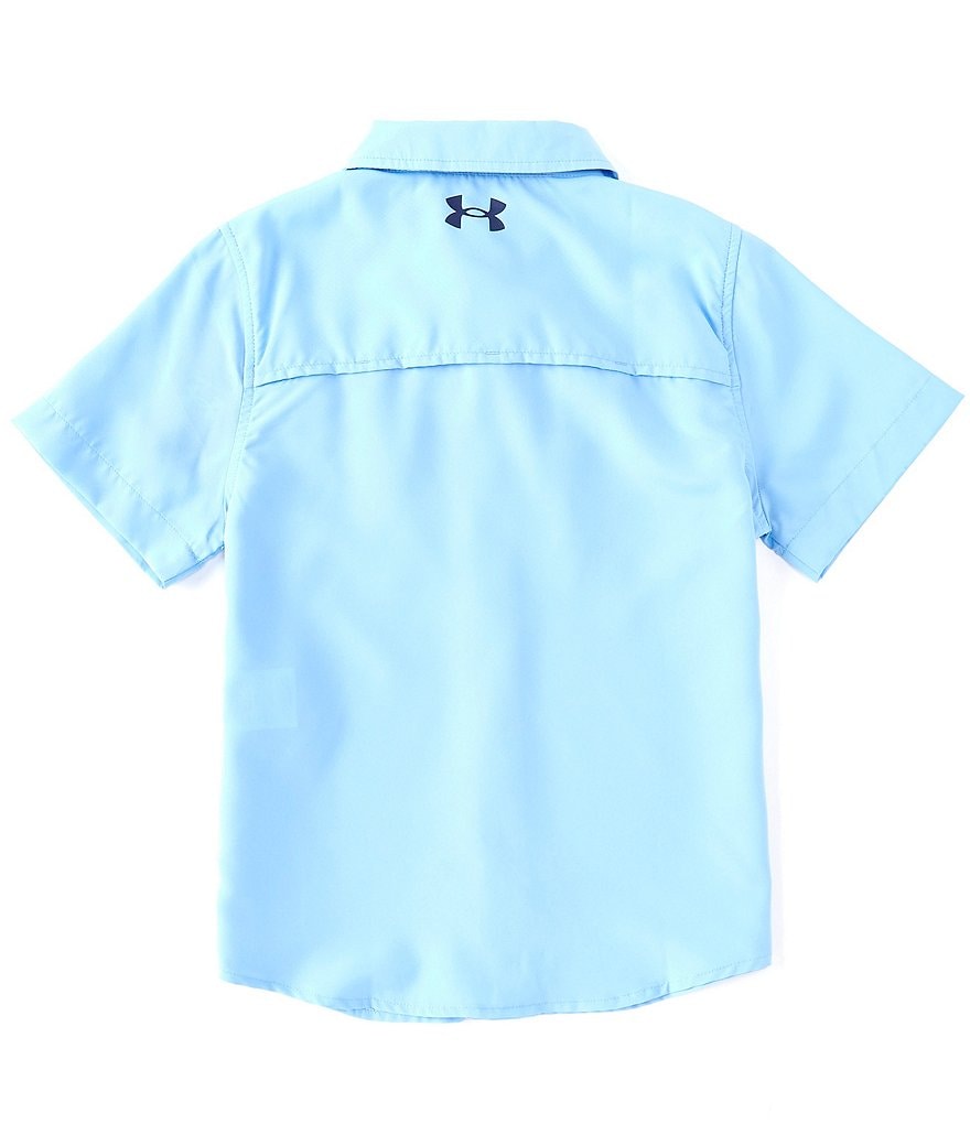 Under Armour Under Armour Outdoor Big Boys 8-20 Short-Sleeve Mesh Button-Up Woven Shirt