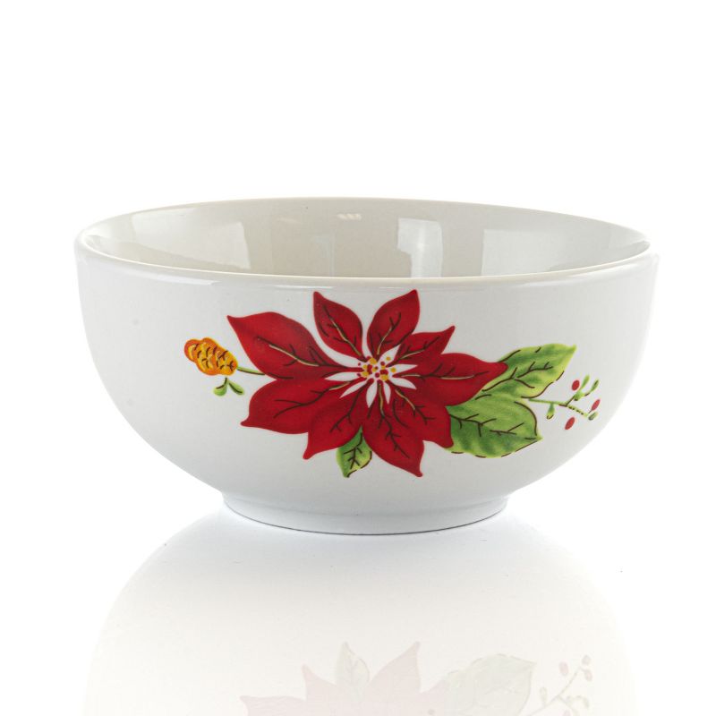 Vremi 16 Piece Multicolor Porcelain Dinnerware Set with 4 Dinner Plates, 4 Dessert Plates, 4 Salad/Soup Bowls, & 4 Coffee/Tea Mugs