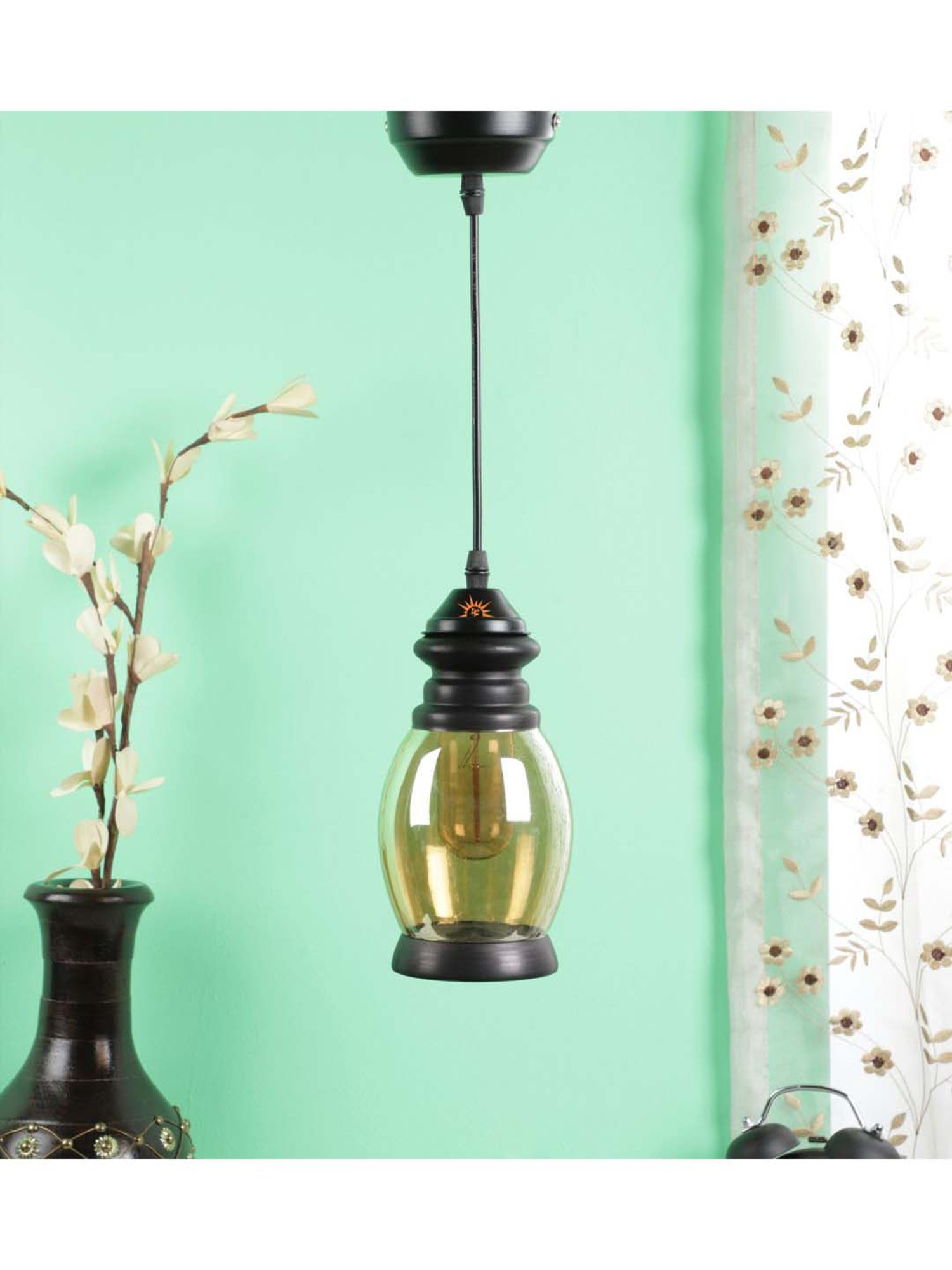 DecorativeRay Transparent Hanging Light - Set of 1