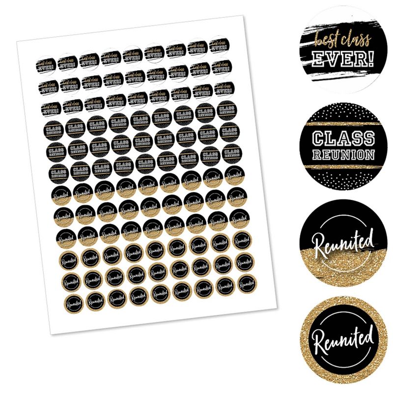 Big Dot of Happiness 40th Milestone Birthday - Mini Wine and Champagne Bottle Label Stickers - Birthday Party Favor Gift for Women and Men - Set of 16
