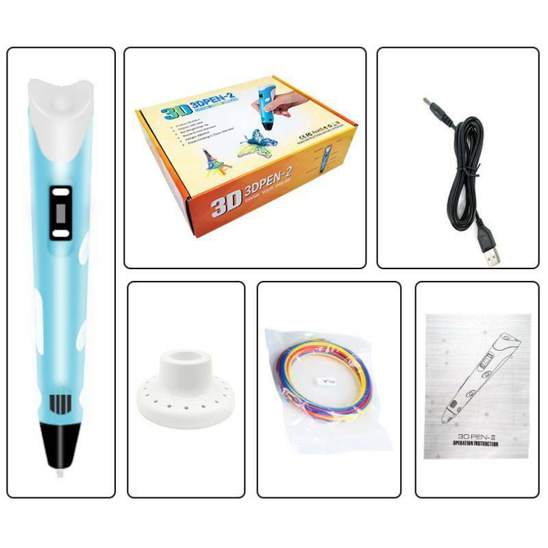 3D Printing pen DIY 3D Pen With ABS/PLA Filament Refills Arts 3D Drawing Pen Creative Gift For Kids Design Painting Drawing