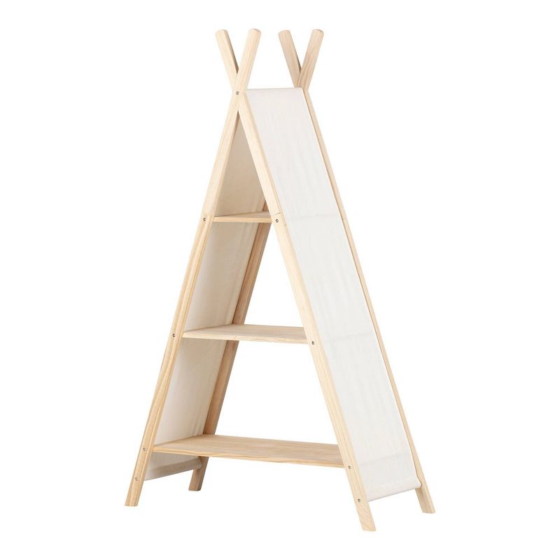 Sweedi Tent Shelving Unit Natural Cotton/Pine - South Shore