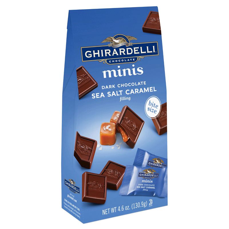 Ghirardelli Dark Chocolate Sea Salt Caramel Minis - 4.6oz