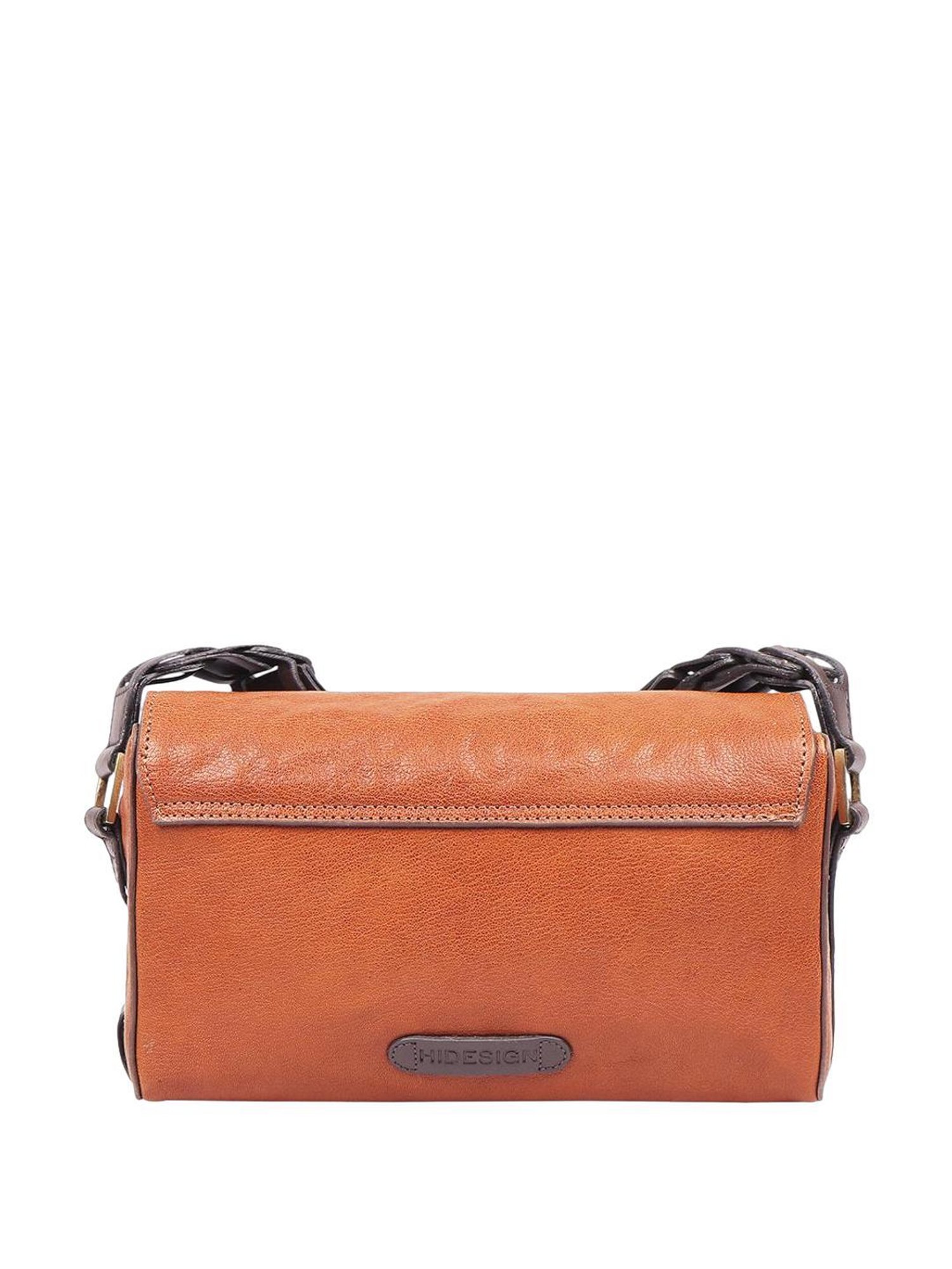 Hidesign Orange Solid Medium Sling Handbag