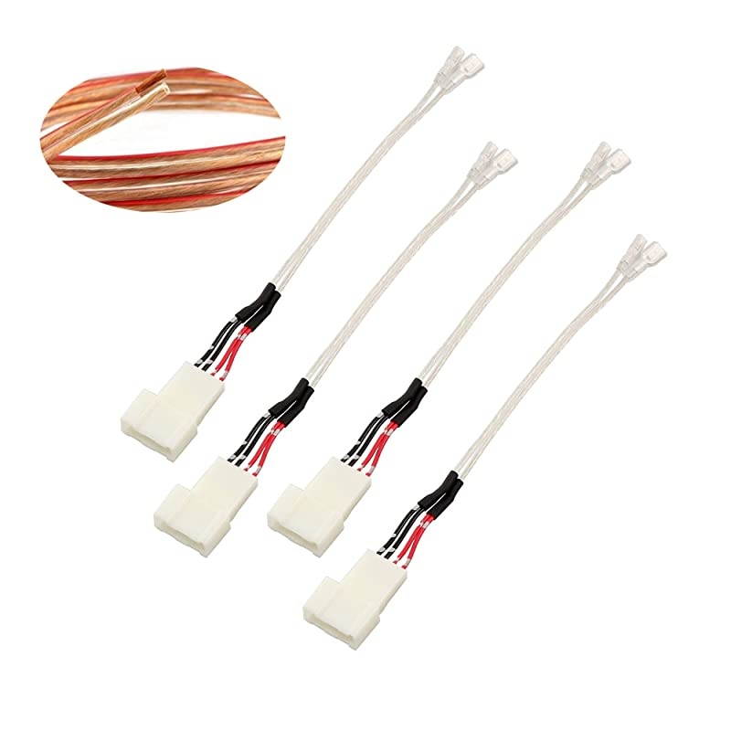 for 20102020 Toyota Corolla Subaru Aftermarket Dash Pro Tweeter Speaker Wiring Harness Audio Speaker Install Adapter Connectors 4pcs