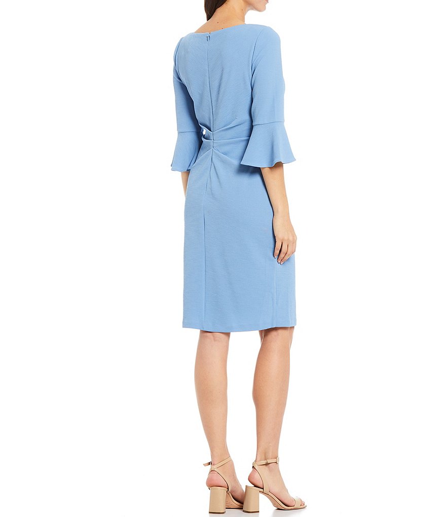 Adrianna Papell Rio Knit Draped Sheath Dress
