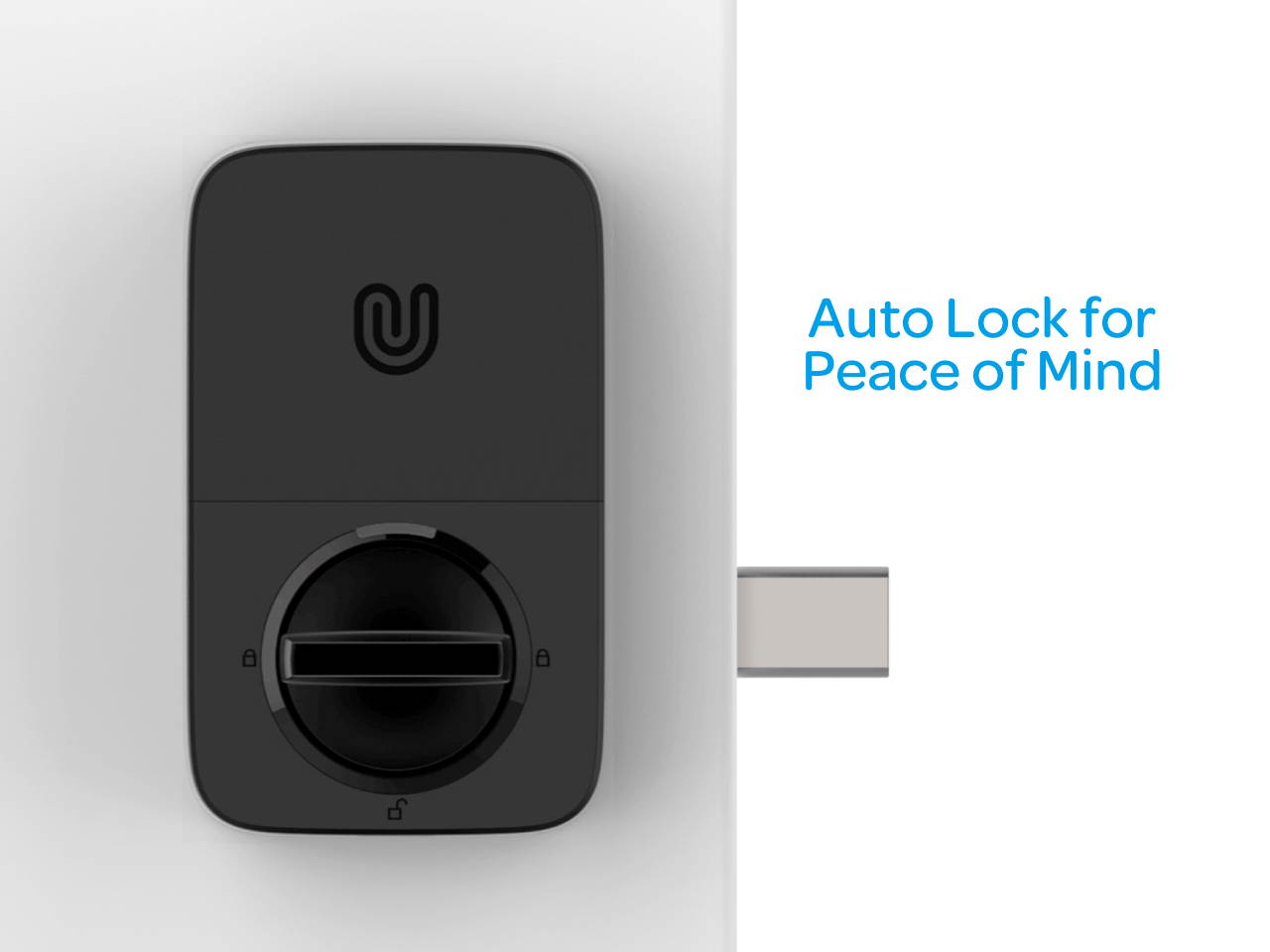 Ultraloq U-Bolt Bluetooth Enabled Keypad Smart Deadbolt Door Lock, Satin Nickel, Non-Fingerprint Version