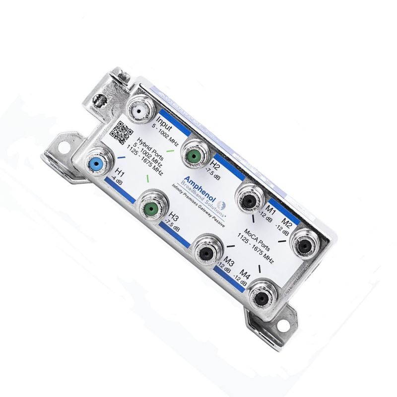 Amphenol IPGH3M4-VF Infinity PremiseDocsisPassive 3xHYBRID+4xMoCA Ports Splitter