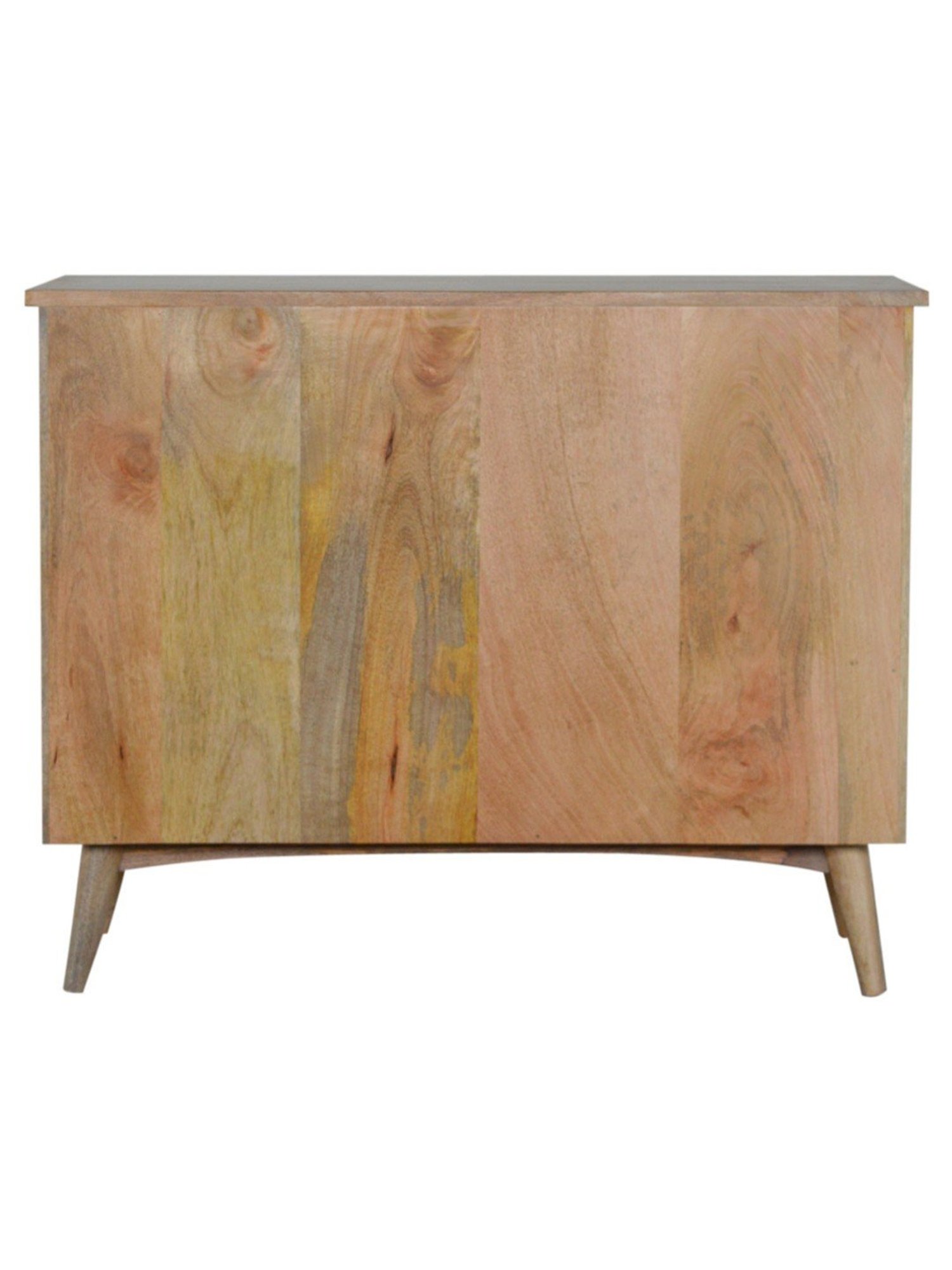 Fabindia Brown Sheesham Wood Textured Cabinet