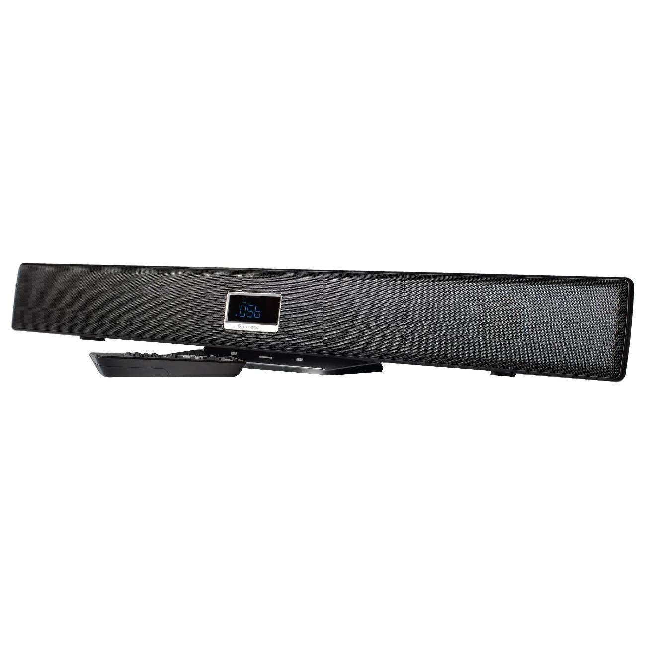 Ematic ESB210 Sound Bar Speaker - 35 W RMSPlacement: Stand Mountable, Wall Mountable - Wireless Speaker(s) - Black