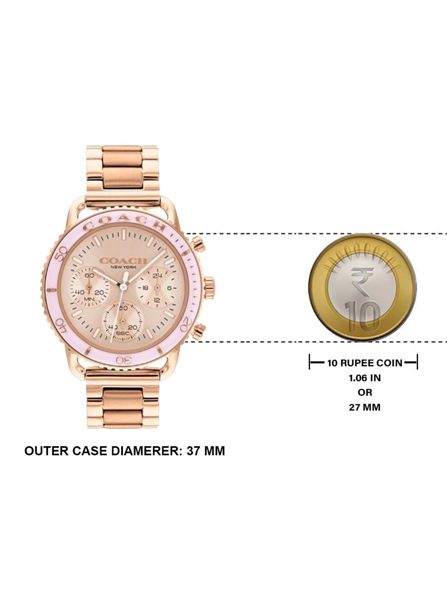 Coach NECO14504052W CRUISER Chronograph Watch for Women