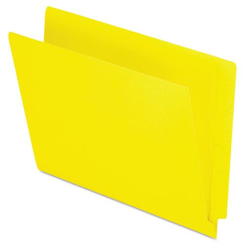 Pendaflex Reinforced End Tab Folders Two Ply Tab Letter Yellow 100/Box H110DY