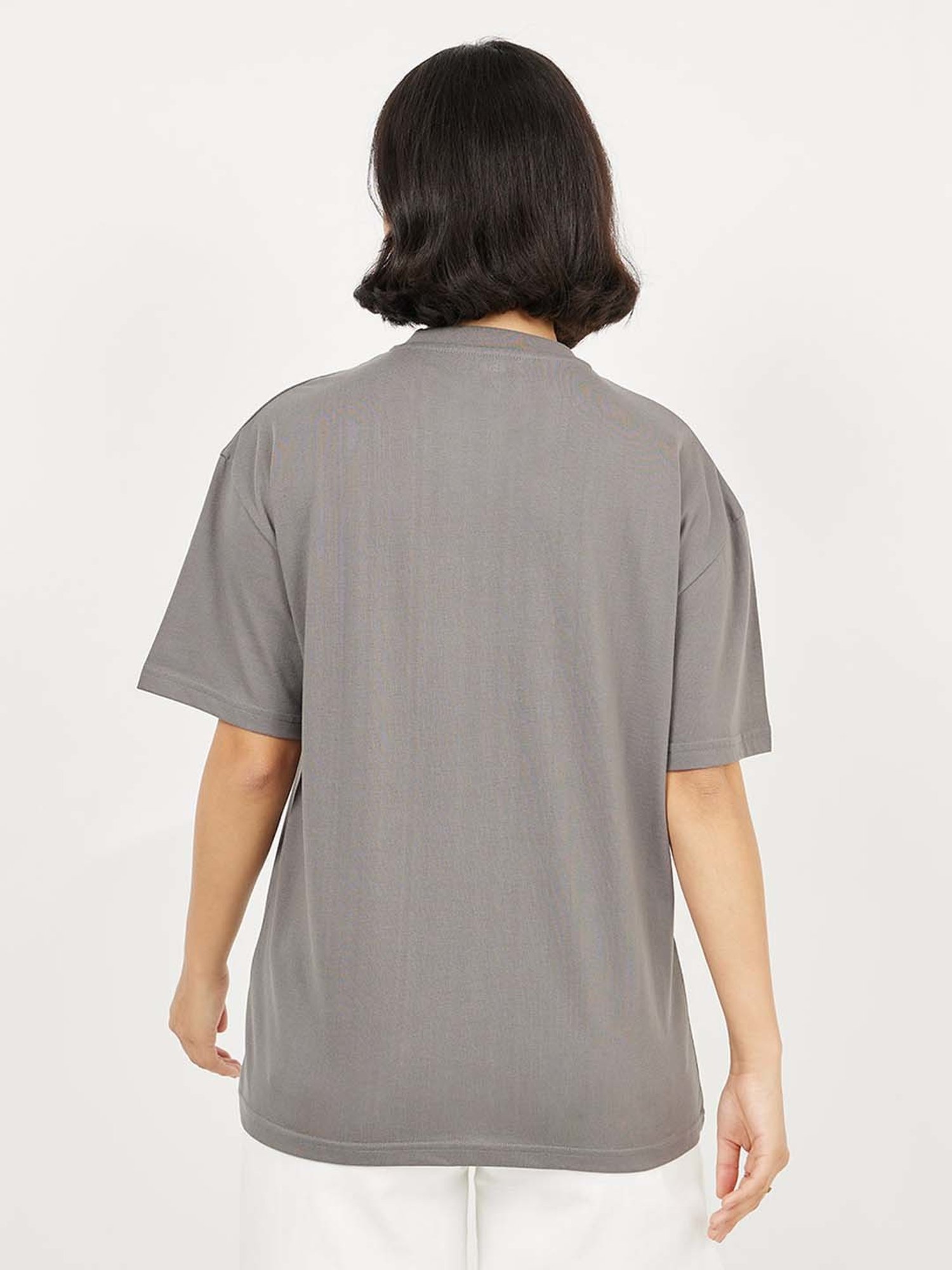 Styli Grey Printed T-Shirt