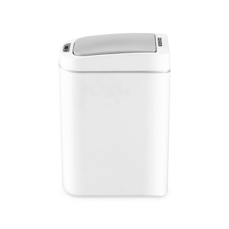 Nine Stars 1.9gal White Waterproof Motion Sensor Slim Shape Plastic Trash Can