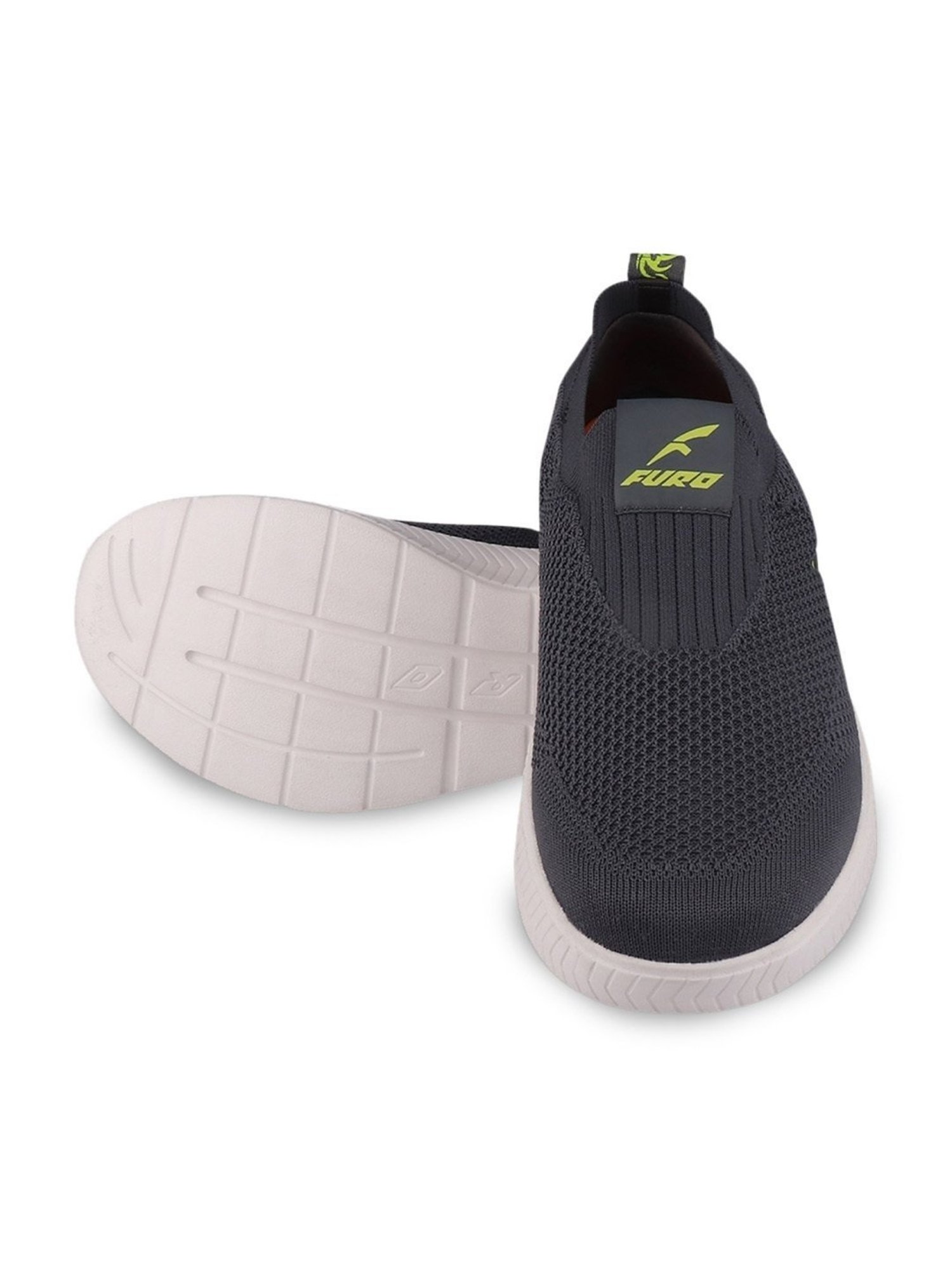 Furo By Red Chief Men's Charcoal Grey Running Shoes