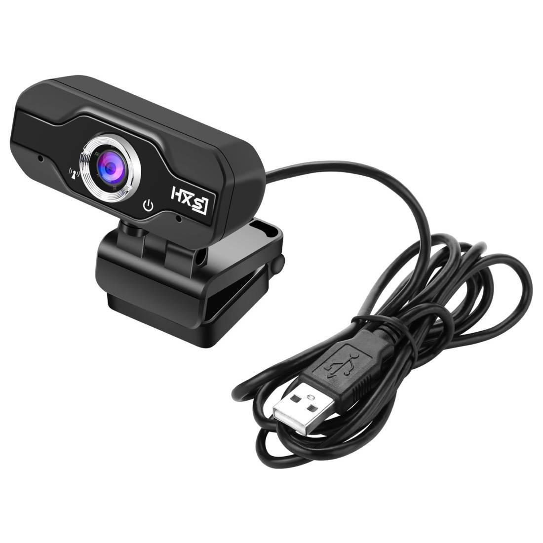 HXSJ S50 30fps 100 Megapixel 720P HD Webcam for Desktop / Laptop / Smart TV, with 10m Sound Cable