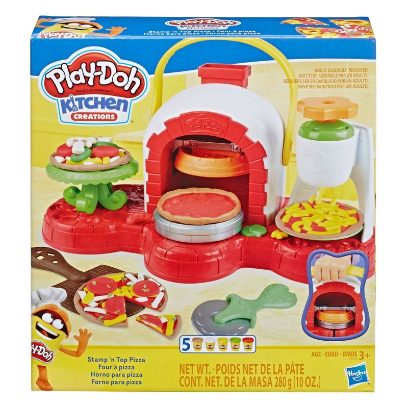 Play-Doh Stamp 'n Top Pizza Oven Toy with 5 Non-Toxic Play-Doh Colors